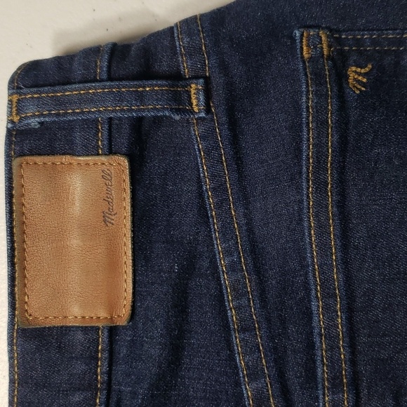 Madewell Women Skinny Jeans 28 High-Rise Tapered Dark Blue Denim Classic Casual - Picture 11 of 16
